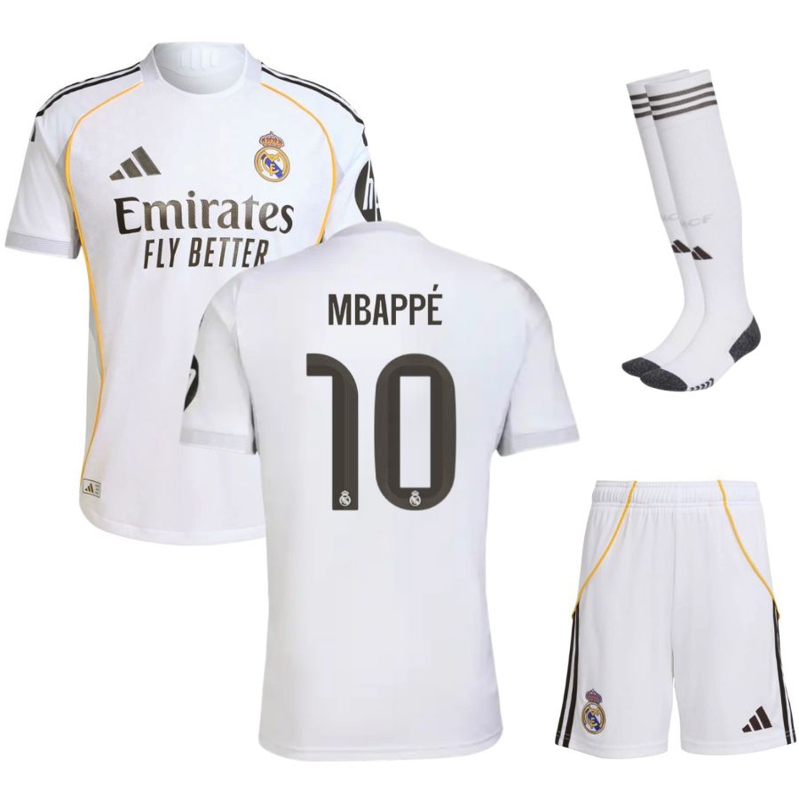 Maillot-Kit-Enfant-Real-Madrid-Domicile-2025-2026-Mbappe-2 Maillot Kit Enfant Mbappe Real Madrid Domicile 2025 2026 | Foot Sport – Image 1