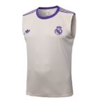 Debardeur Short Real Madrid Homme 2025 2026 Beige Violet | Foot Sport – Image 2