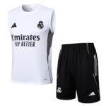 Debardeur Short Real Madrid Homme 2025 2026 Blanc Clair | Foot Sport