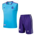 Debardeur Short Real Madrid Homme 2025 2026 Bleu Ciel | Foot Sport