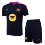 Ensemble Maillot Short Barcelone Homme 2025 2026 Noir Rose | Foot Sport