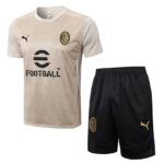 Ensemble Maillot Short Milan AC Homme 2024 2025 Beige | Foot Sport