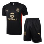 Ensemble Maillot Short Milan AC Homme 2024 2025 Noir | Foot Sport