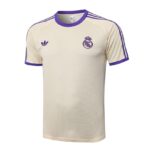 Ensemble Maillot Short Real Madrid Homme 2025 2026 Beige Violet | Foot Sport – Image 2