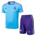 Ensemble Maillot Short Real Madrid Homme/Enfant 2025 2026 Bleu Ciel | Foot Sport
