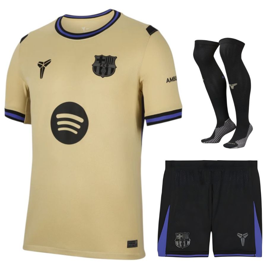 Maillot-Kit-Enfant-Barca-2025-2026-Exterieur Maillot Kit Enfant Barca Exterieur 2025 2026 | Foot Sport – Image 1