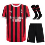 Maillot Enfant Ac Milan Domicile 2024 2025 Noir | Foot Sport