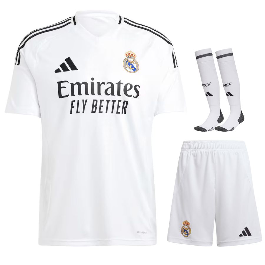 Maillot-Kit-Enfant-Real-Madrid-Domicile-2024-2025 Maillot Kit Enfant Real Madrid Domicile 2024 2025 | Foot Sport – Image 1