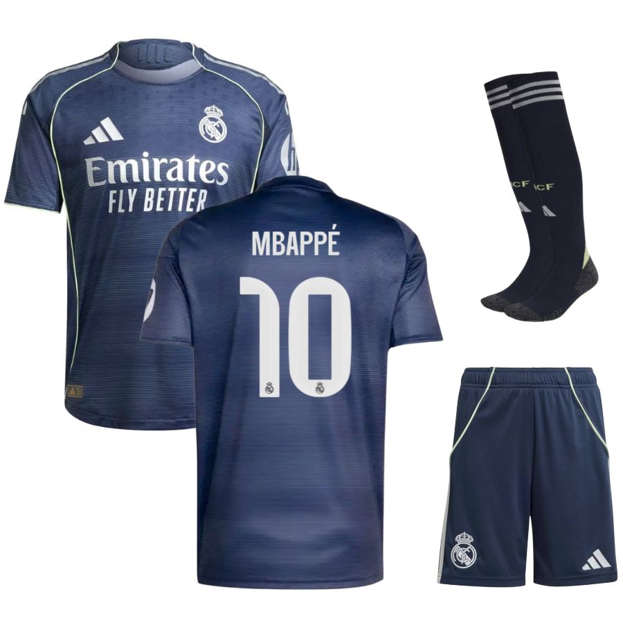 Maillot-Kit-Enfant-Real-Madrid-Exterieur-2025-2026-Mbappe-1 Maillot Kit Enfant Mbappe Real Madrid Exterieur 2025 2026 | Foot Sport – Image 1