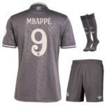 Maillot Kit Enfant Real Madrid Third 2024 2025 Noir | Foot Sport – Image 11
