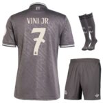 Maillot Kit Enfant Real Madrid Third 2024 2025 Noir | Foot Sport – Image 9