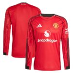 Maillot Manchester United Domicile Manches Longues Homme 2025 2026 Rouge | Foot Sport – Image 2