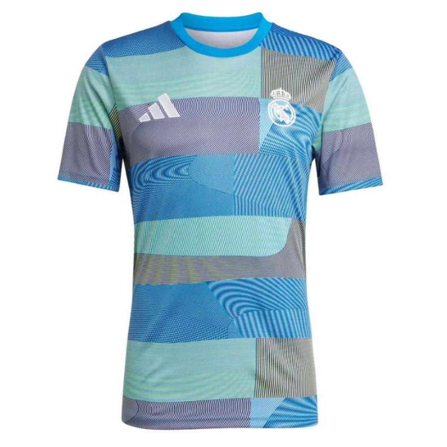 Maillot-Pre-match-Real-Madrid-2025-2026-1 Maillot Pre Match Real Madrid Homme 2025 2026 | Foot Sport – Image 1