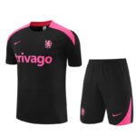 Maillot/Short entraînement Chelsea Noir/Rose 2024/25 | Foot Sport