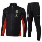 Survetement Milan AC Veste Homme/Enfant  2024 2025 Noir | Foot Sport