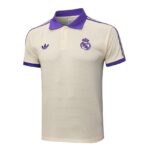 Polo Real Madrid Homme 2025 2026 Beige Violet | Foot Sport – Image 2