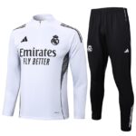 Survetement Real Madrid Training Homme/Enfant 2025 2026 Blanc Clair | Foot Sport