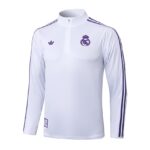 Survetement Real Madrid Training Homme/Enfant 2025 2026 Blanc Violet | Foot Sport – Image 2