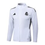 Survetement Real Madrid Veste Homme/Enfant  2025 2026 Blanc Clair | Foot Sport – Image 2