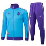 Survetement Real Madrid Veste Homme/Enfant  2025 2026 Bleu Ciel | Foot Sport
