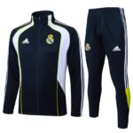 Survetement Real Madrid Veste Homme/Enfant  2025 2026 Noir Blanc | Foot Sport