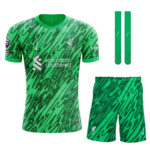 Maillot Kit Enfant Gardien Liverpool 2024 2025 Vert | Foot Sport