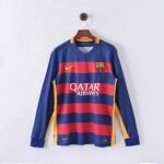 Maillot Barcelone Retro Vintage Manches Longues 2015-2016 Domicile Homme | Foot Sport
